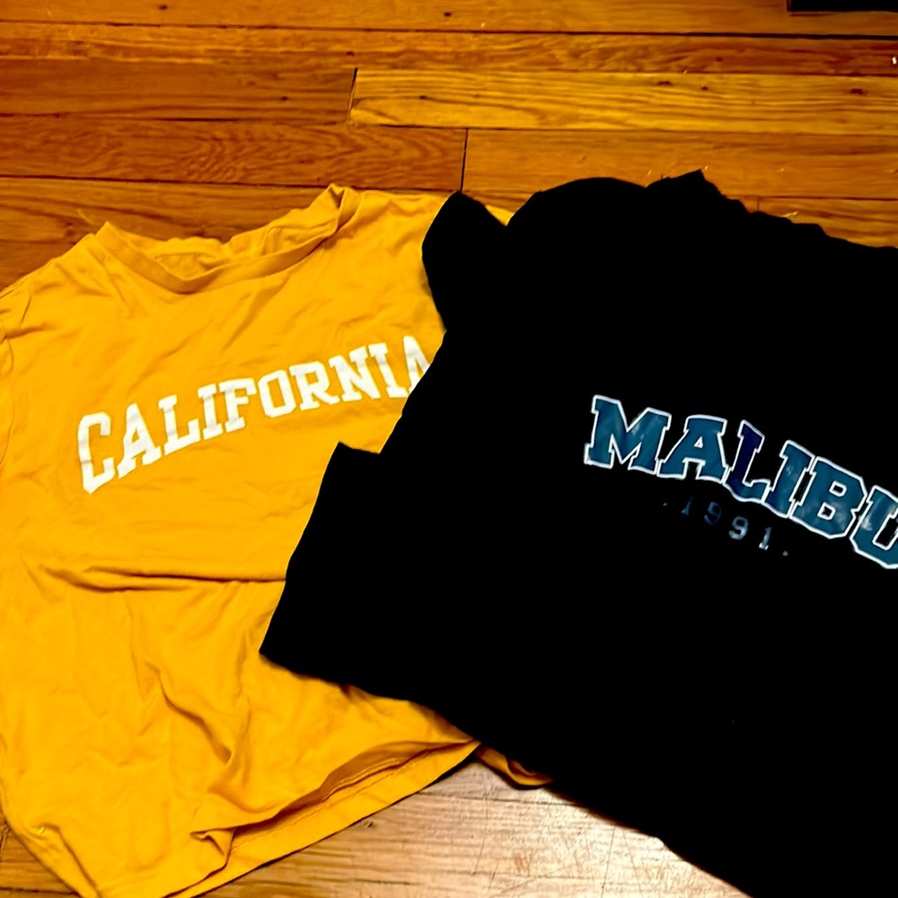 California and Malibu tees